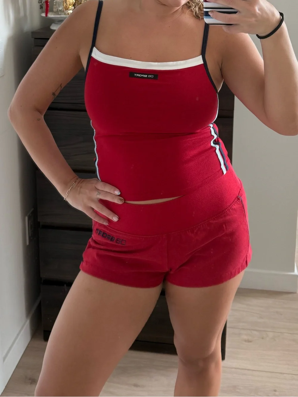 Dairy Boy Sport Red Two-Piece Athletic Tank & Shorts Set